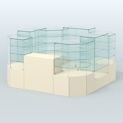 Павильон ИСТРА в центр зала №5а (закрытый) (6, 05 кв.м), Крем Вайс