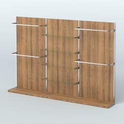 Система ЭЛЕГАНТ №11 пристенная с ДСП (3600 мм), Орех