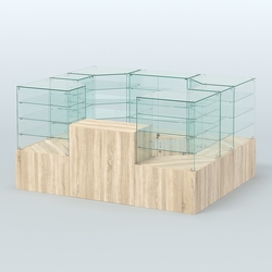 Павильон ИСТРА в центр зала №1а (закрытый) (4, 94 кв.м), Дуб сонома