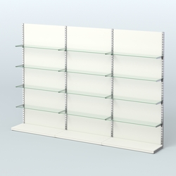 Система ЭЛЕГАНТ №8 пристенная с ДСП (3600 мм), Белый