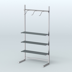 Система ЭЛЕГАНТ без ДСП №8 (1200 мм), Темно-Серый