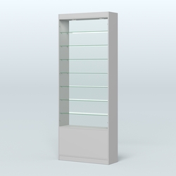 Высокая витрина серии Эконом №304-900 (без дверей), Серый