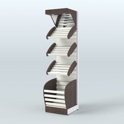 Стеллаж для хлеба и выпечки с нижней корзиной и фризом Феникс №4КФ, Дуб Венге + Белый