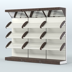 Стеллаж для хлеба и выпечки трехсекционный Феникс №4, Дуб Венге + Белый