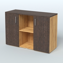 Греденция ТБ-01, Дуб Золотистый + Дуб Венге