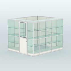 Павильон из профиля угловой №4г (5,5 кв.м), Белый