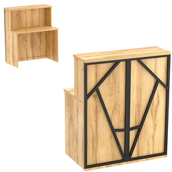 Ресепшен серии ЛОФТ - АЛЬФА №1 (декор №2), Дуб Золотистый