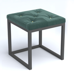 Пуфик серии ЛОФТ №2К, Tiffany 10 Dk. Green