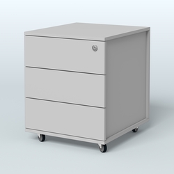 Тумба мобильная Киви, цвет белый, Серый