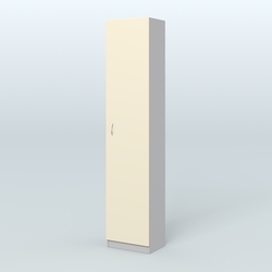 Аптечный узкий стеллаж под резину №2, Серый + Крем Вайс