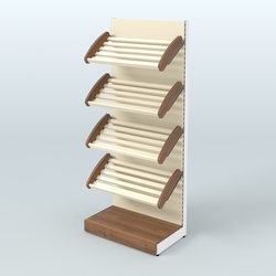 Стеллаж для хлеба и выпечки с полками - корзинами Феникс №10, Орех + Крем Вайс