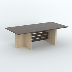 Стол для переговоров Вектор №1, Дуб Венге и Дуб Сонома