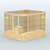 Павильон из профиля угловой №5а (5,5 кв.м) Дуб Золотистый