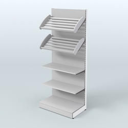 Стеллаж для хлеба и выпечки с полками - корзинами Феникс №12, Серый