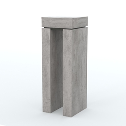 Подставка музейная "Коллекция" №10, Бетон Чикаго светло-серый F186 ST9