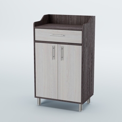 Стойка официанта "Бармен" №5-Н на ножках, Ясень Анкор темный + Ясень Анкор светлый