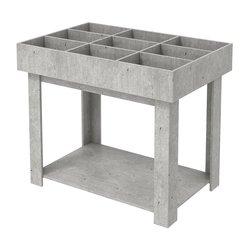 Корзина для распродаж из ДСП на 9 ячеек, Метрополитан Грей