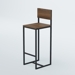 Барный стул "Кофе-брейк" №1, Орех