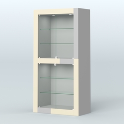 Витрина "Фаберлинк" №1, Серый + Крем Вайс