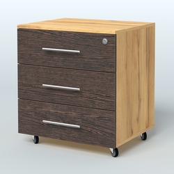 Тумба Леван, Дуб Золотистый + Дуб Венге