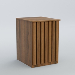 Ресепшен - стол узкий серии ПРИЛИВ №9, Орех