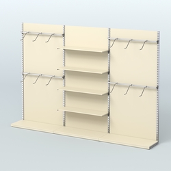 Система ЭЛЕГАНТ №3 пристенная с ДСП (3600 мм), Крем Вайс