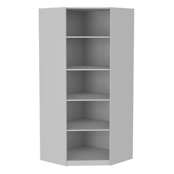 Стеллаж угловой из ДСП серии Эконом №5-5 (торец 500 мм), Серый