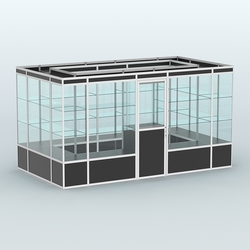 Павильон из профиля островной №2а, Черный