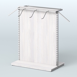 Система ЭЛЕГАНТ островная с ДСП и двумя пооручнями №2, Ясень Анкор светлый