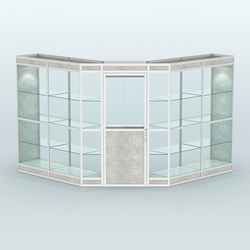 Павильон из профиля угловой №7в (9 кв.м), Метрополитан Грей