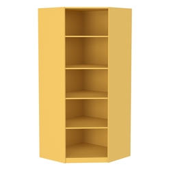 Стеллаж угловой из ДСП серии Эконом №5-5 (торец 500 мм), Солнечный Свет 0134 BS