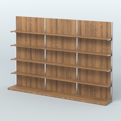 Система ЭЛЕГАНТ №7 пристенная с ДСП (3600 мм), Орех