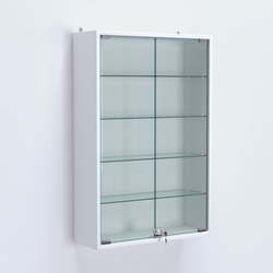 Витрина настенная №202-1А высокая, Белый