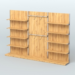 Система ЭЛЕГАНТ №9 пристенная с ДСП (3600 мм), Дуб Золотистый