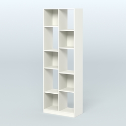 Стеллаж из ДСП серии ЛОФТ №8-1, Белый