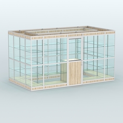 Павильон из профиля островной №2в, Дуб Сонома