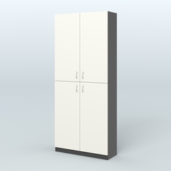 Аптечный широкий стеллаж под резину №1, Черный + Белый