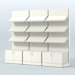 Стеллаж для хлеба и выпечки трехсекционный Феникс №1, Белый