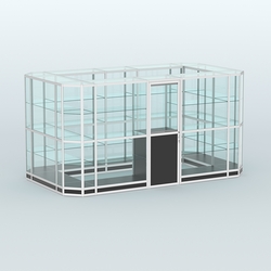 Павильон из профиля островной №3г, Черный