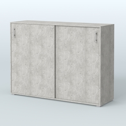 Тумба с раздвижными фасадами Тиана, Метрополитан Грей