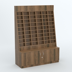 Стенд для очков №1 с накопителем, Орех