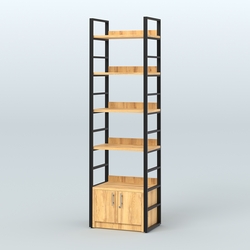 Торговый стеллаж малый STRONG - АЛЬФА №1, Дуб Золотистый