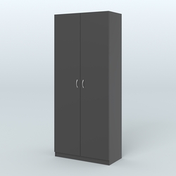 Аптечный шкаф широкий для одежды персонала №4, Черный