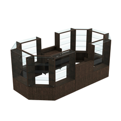 Торговый островок в центр зала ГРАЦИЯ №5 (открытый) (8, 55 кв.м), Дуб Венге