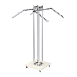 Торговое вешало для одежды под торцевую вывеску КОНТУР №K1-8Ц-КНХ, Белый