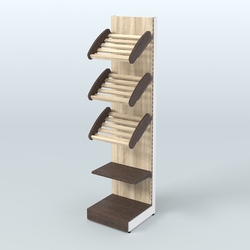 Стеллаж для хлеба и выпечки с полками - корзинами Феникс №16, Дуб Венге + Дуб Сонома