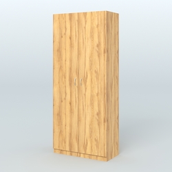 Аптечный шкаф широкий для одежды персонала №4, Дуб Золотистый