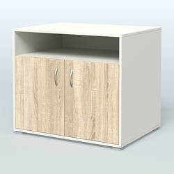 Тумба под оргтехнику Стандарт, Белый + Дуб Сонома