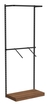 Настенная система с подиумом и комбо - поручнями для одежды ЛОФТ №3 (900мм) Орех