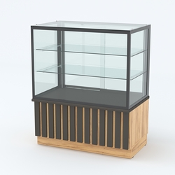 Витрина Круассан для выпечки №2А-ДП, Дуб Золотистый